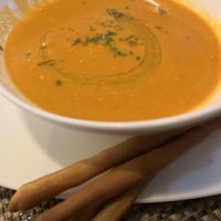 Tomato soup  at Dolce Italia in Colombo