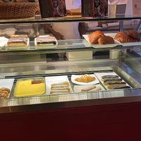 Chocolate croissant, chocolate cannoli, and chocolate cake are vegan!  at Dolce Italia in Colombo