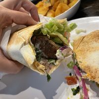 Vegan lamb wrap  at Falafel Station - Pop Up in Dulwich Hill