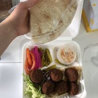 Today I went there again but I ordered takeaway and I think it comes with less salad, if I’m not mistaken I paid the same price as the time I ate at the restaurant   at Falafel Station - Pop Up in Dulwich Hill