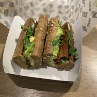 Bacon and avocado sandwich    at AMS - Stach in Schiphol