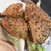 Funky mushroom burger   at AMS - Stach in Schiphol