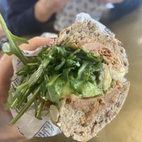 Jackfruit sandwich  at AMS - Stach in Schiphol