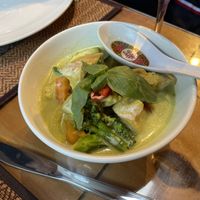 Veggie green curry   at High Flatts Touch of Thai in Huddersfield