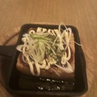 Tofu mit Okonomiyaki-Soße  at Rice Cuisine Suya - 米粉食堂S⊇YA in Yokohama