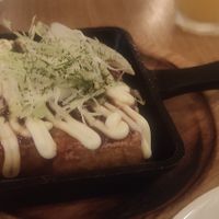 With okonomiyaki sauce at Rice Cuisine Suya - 米粉食堂S⊇YA in Yokohama