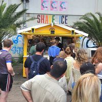 Exterior of store #Veganuary at Shaveiceberlin - James Simon Park in Berlin