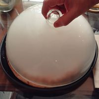 Pizza fumada at Pizzeria Km0 in Valencia