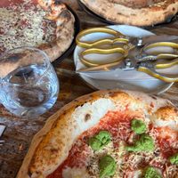 On the top is the Almàssera, the left is the Cullai, and the bottom is the Chulilla. at Pizzeria Km0 in Valencia