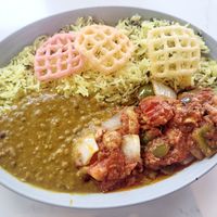Peace Love Vegan Bowl (unfortunately not on the menu anymore) at Curry Up Now in Alpharetta