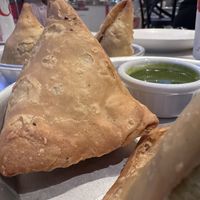 Samosas   at Curry Up Now in Alpharetta