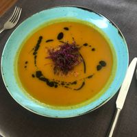 vegetable soup at Quinta Monteluz in Viseu