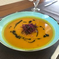 vegetable soup at Quinta Monteluz in Viseu