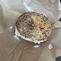 Cream cheese everything bagel   at Kitchen Mouse the Bakery in Los Angeles