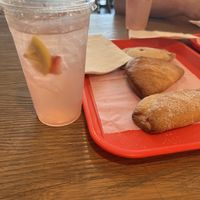 The strawberry lemonade is absolutely refreshing! A must have!  at Panaderia Jiménez & Coffee Shop in San Antonio