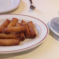 Veggie spring rolls with sweet and sour sauce. at Phoenix Cantonese in Lincoln
