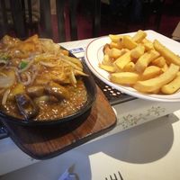 Satay tofu and veg and chips at Phoenix Cantonese in Lincoln