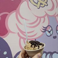 Peanut butter chocolate ice cream with chocolate chip topping at Sweet Ritual in Austin