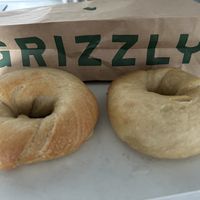 Plain bagels VG   at Grizzly Baked Goods - Welles St in Christchurch
