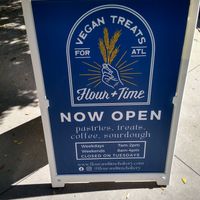 Sign at Flour + Time Bakery in Atlanta