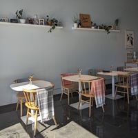 Seating and Decor at Flour + Time Bakery in Atlanta