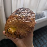Vegan bacon, egg, and cheese croissant at Flour + Time Bakery in Atlanta