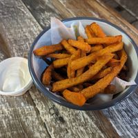 Sweet potato fries and vegan aïoli at Hello Harry in Cairns