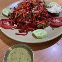 Organic veg salad  at Chakra House in Mysore