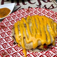 Arepa Paisa at Lenteja Express - Poblado in Medellin