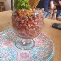 Large ceviche at Lenteja Express - Poblado in Medellin