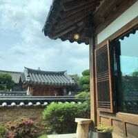 View from inside at Dahwawon 다화원 in Jeonju
