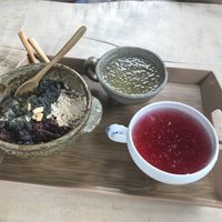 Bingsu and ominja cha  at Dahwawon 다화원 in Jeonju