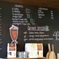 Menue at Kardemomme Kaffibar in Forde