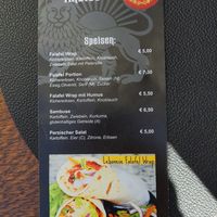 All dishes vegan except tsatsiki at Perschian Imbiss in Lienz