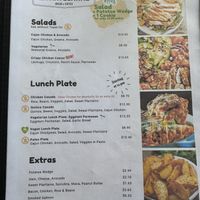 Menu  at La Artesanal in Jaco
