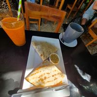 Vegane Quesadillas at La Artesanal in Jaco