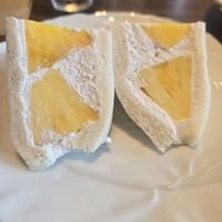 Pineapple cream sandwich at MERCY Vegan Factory in Osaka