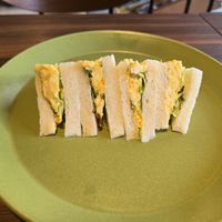 Egg salad sandwich at MERCY Vegan Factory in Osaka
