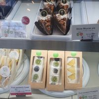 Their desert counter at MERCY Vegan Factory in Osaka