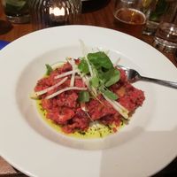 Beetroot rissoto at David Bann Restaurant in Edinburgh