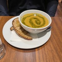 Soup  at David Bann Restaurant in Edinburgh