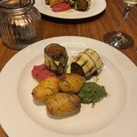 Quinoa and courgette wraps  at David Bann Restaurant in Edinburgh