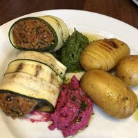 Quinoa courgette wrap   at David Bann Restaurant in Edinburgh