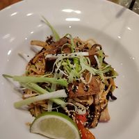 Asian noodles at David Bann Restaurant in Edinburgh