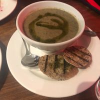 Soup  at David Bann Restaurant in Edinburgh