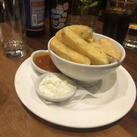 Chunky chips as starter  at David Bann Restaurant in Edinburgh