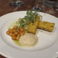 Lemon braised celeriac   at David Bann Restaurant in Edinburgh