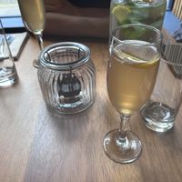 Rosemary gin cocktails  at David Bann Restaurant in Edinburgh