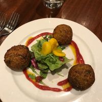 Appetiser - Thai Fritters - Delicious! at David Bann Restaurant in Edinburgh