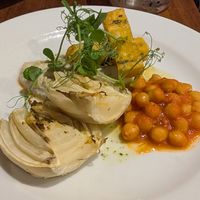 Lemon fennel starter at David Bann Restaurant in Edinburgh